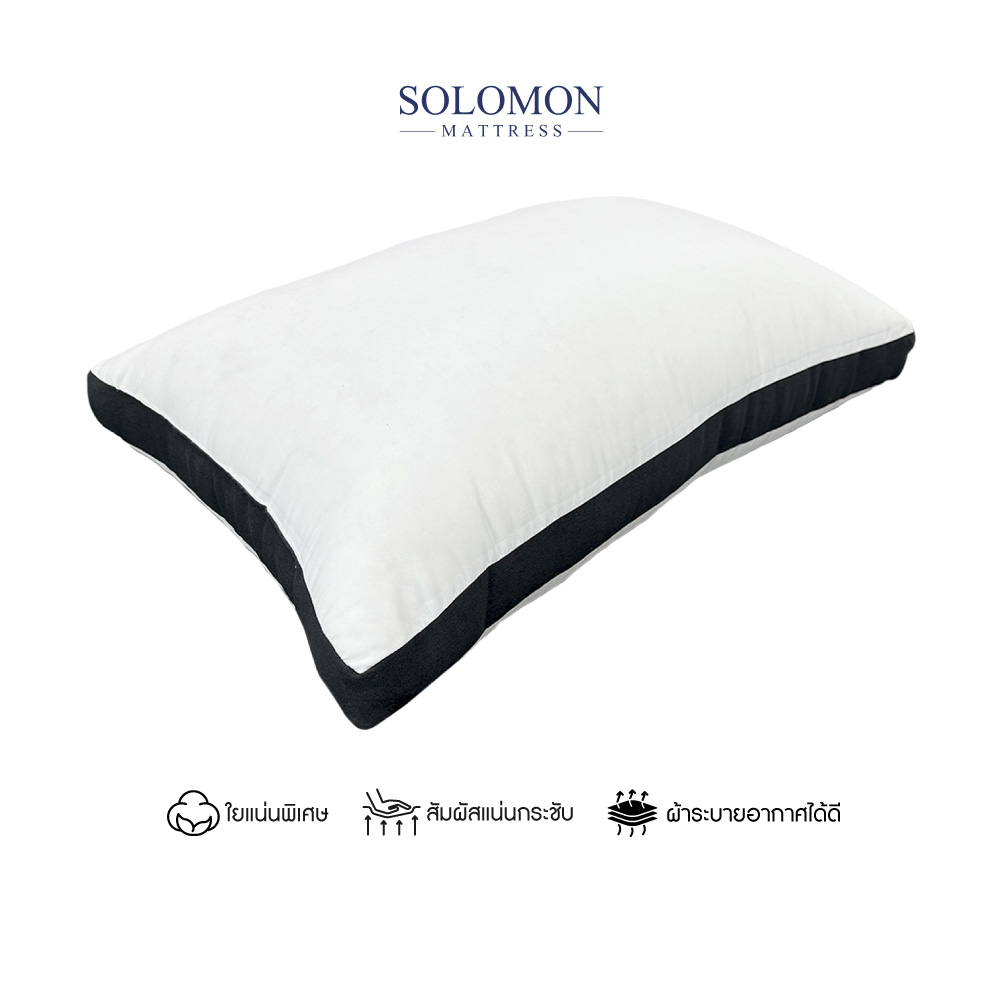 หมอนหนุนสุขภาพ SIZE L SOLOMON ใย 2,500 คุณภาพพรีเมียม รุ่น SILENT_0